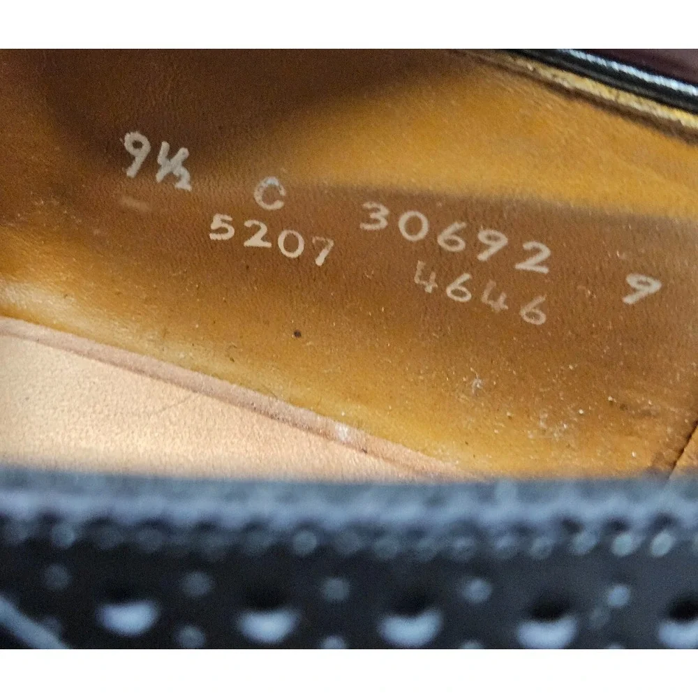 Allen Edmonds‎ Sanford Cap Toe Oxford Dress Shoes 9.5 C Leather Old Money 5207